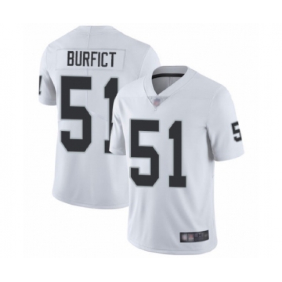 Youth Oakland Raiders 51 Vontaze Burfict White Vapor Untouchable Limited Player Football Jersey
