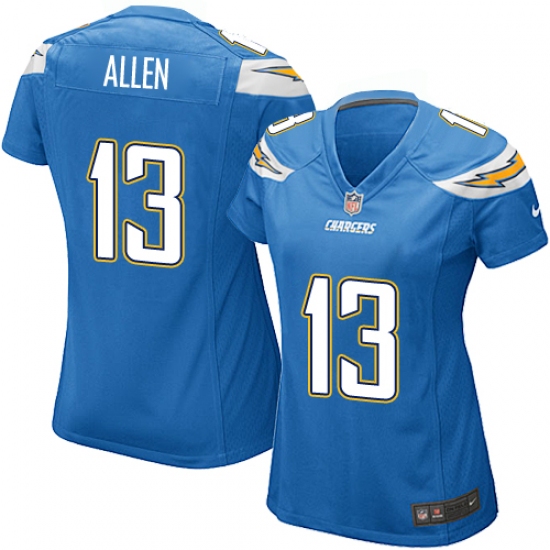 Women's Nike Los Angeles Chargers 13 Keenan Allen Game Electric Blue Alternate NFL Jersey
