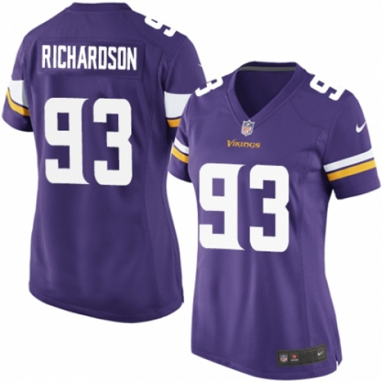 Women's Nike Minnesota Vikings 93 Sheldon Richardson Game Purple Team Color NFL Jersey