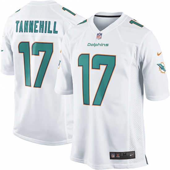Youth Nike Miami Dolphins 17 Ryan Tannehill Game White NFL Jersey