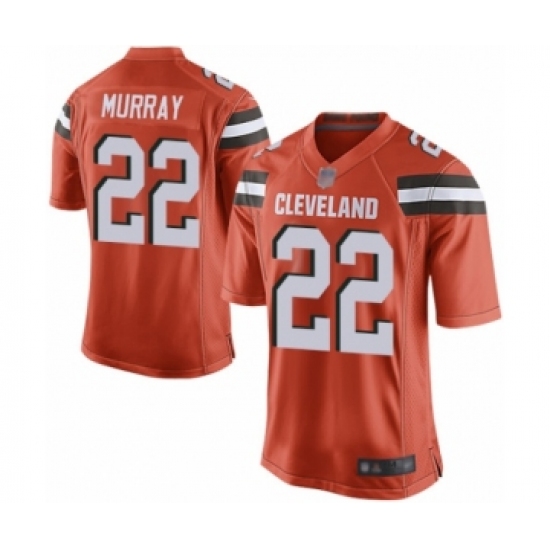Men's Cleveland Browns 22 Eric Murray Game Orange Alternate Football Jersey