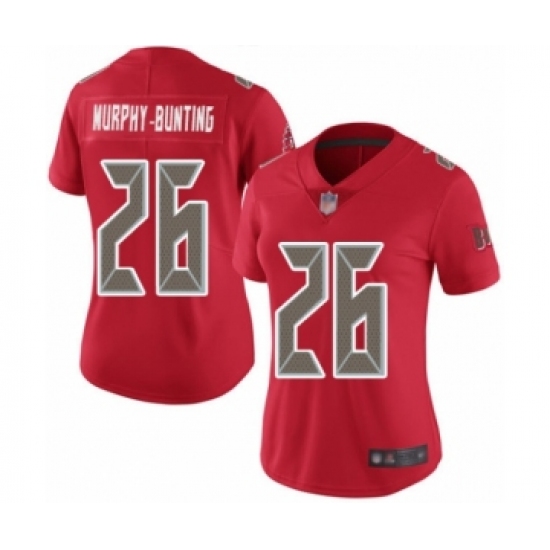 Women's Tampa Bay Buccaneers 26 Sean Murphy-Bunting Limited Red Rush Vapor Untouchable Football Jersey