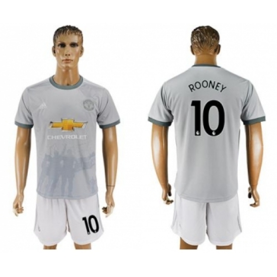 Manchester United 10 Rooney Sec Away Soccer Club Jersey