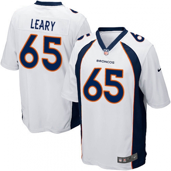 Men's Nike Denver Broncos 65 Ronald Leary Game White NFL Jersey