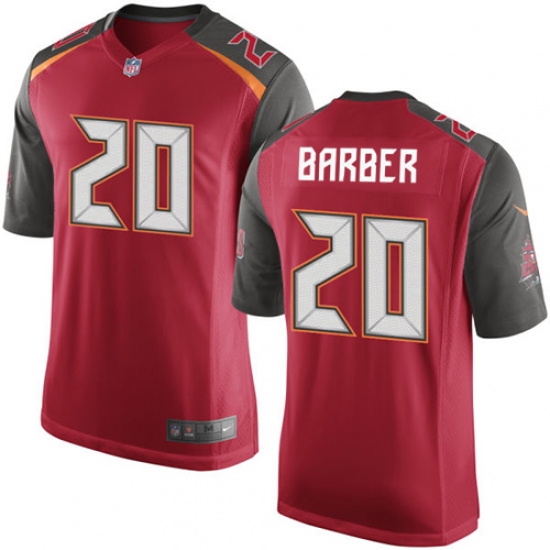 Men's Nike Tampa Bay Buccaneers 20 Ronde Barber Game Red Team Color NFL Jersey