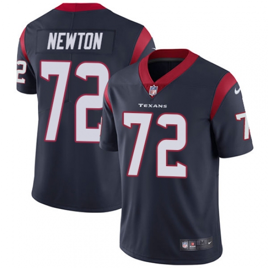 Youth Nike Houston Texans 72 Derek Newton Elite Navy Blue Team Color NFL Jersey