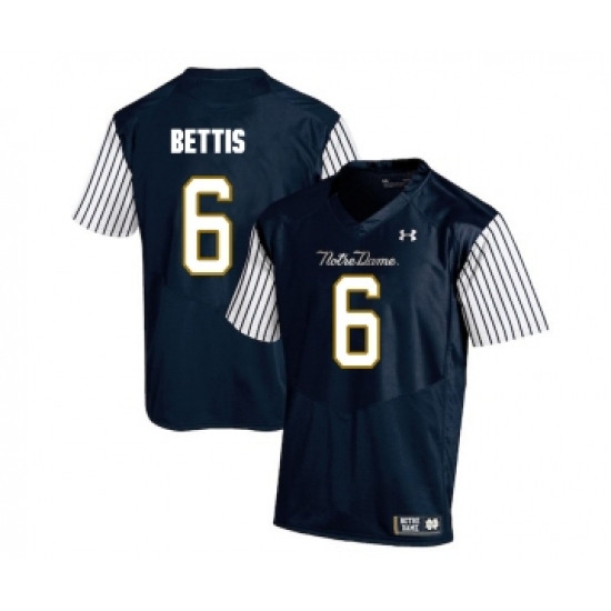 Notre Dame Fighting Irish 6 Jerome Bettis Navy College Football Jersey