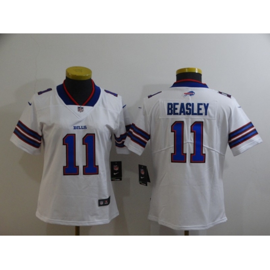 Women's Buffalo Bills 11 Cole Beasley White Nike Royal Player Game Jersey