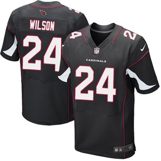 Men's Nike Arizona Cardinals 24 Adrian Wilson Elite Black Alternate NFL Jersey