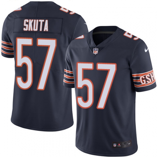 Men's Nike Chicago Bears 57 Dan Skuta Navy Blue Team Color Vapor Untouchable Limited Player NFL Jersey