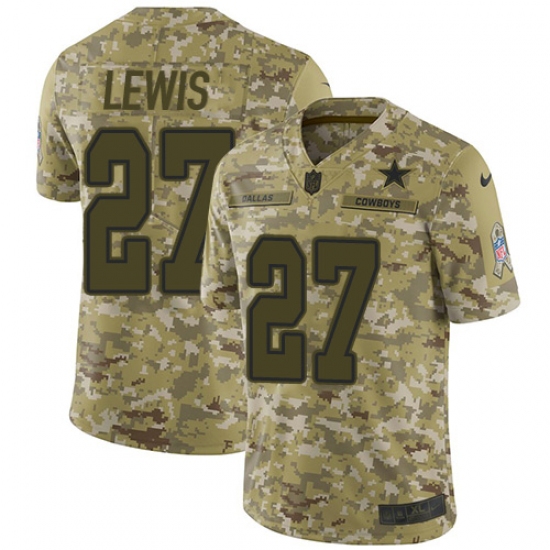 Men's Nike Dallas Cowboys 27 Jourdan Lewis Limited Camo 2018 Salute to Service NFL Jersey