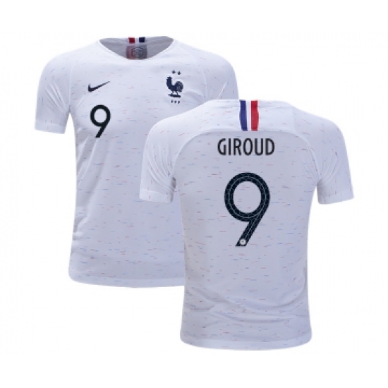 France 9 Giroud Away Kid Soccer Country Jersey