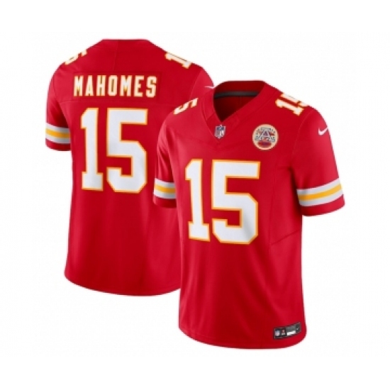 Men's Kansas City Chiefs 15 Patrick Mahomes Red 2023 F.U.S.E. Vapor Untouchable Limited Stitched Jerseys