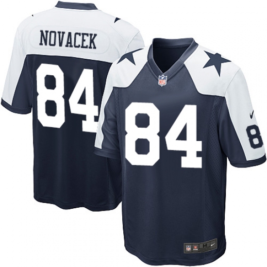 Men's Nike Dallas Cowboys 84 Jay Novacek Game Navy Blue Throwback Alternate NFL Jersey