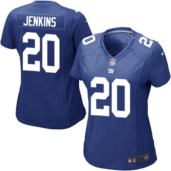 Women's Nike New York Giants 20 Janoris Jenkins Game Royal Blue Team Color NFL Jersey