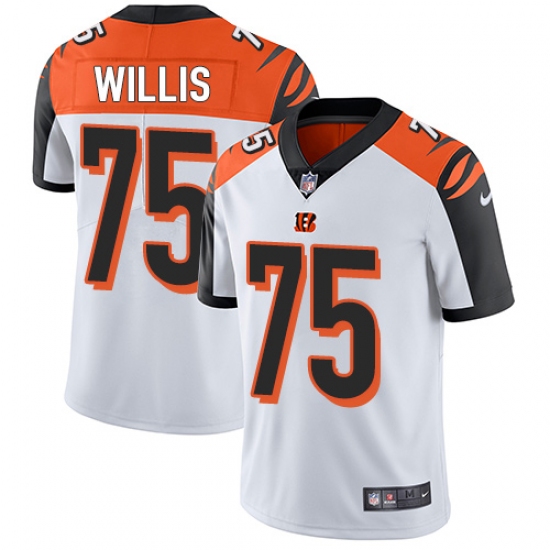 Youth Nike Cincinnati Bengals 75 Jordan Willis White Vapor Untouchable Limited Player NFL Jersey