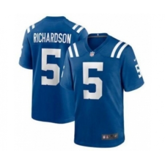 Nike Indianapolis Colts 5 Anthony Richardson Blue Vapor Untouchable Limited Stitched NFL Jersey