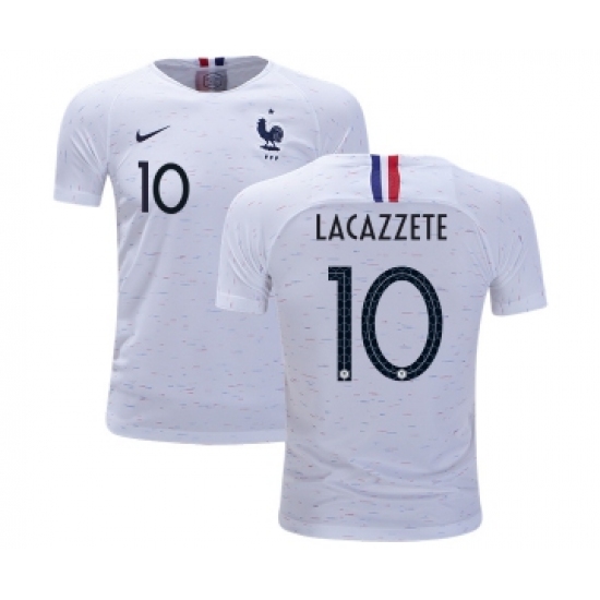 France 10 Lacazzete Away Kid Soccer Country Jersey