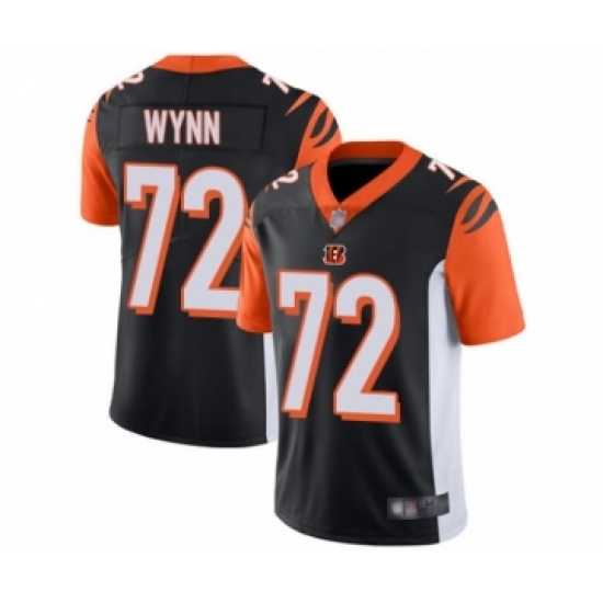 Men's Cincinnati Bengals 72 Kerry Wynn Black Team Color Vapor Untouchable Limited Player Football Jersey