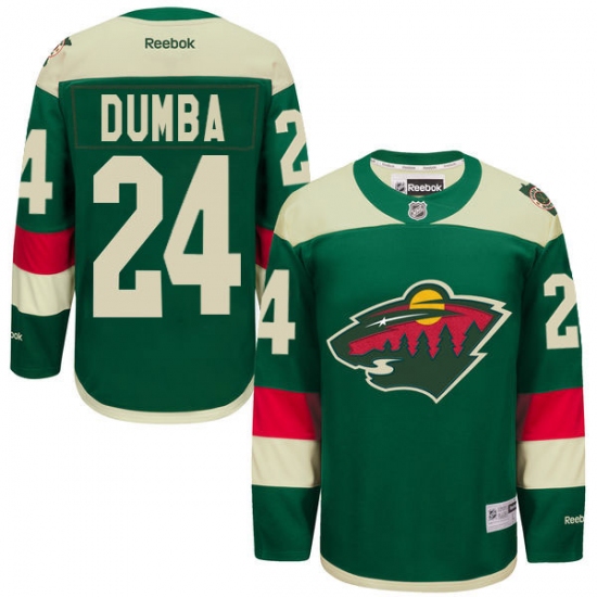 Men's Reebok Minnesota Wild 24 Matt Dumba Authentic Green 2016 Stadium Series NHL Jersey
