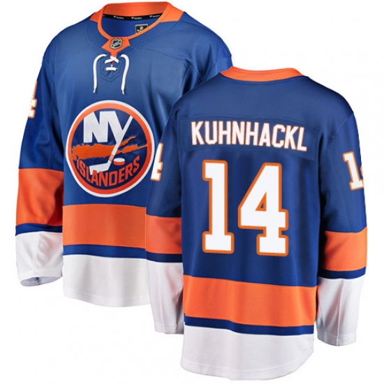 Youth New York Islanders 14 Tom Kuhnhackl Fanatics Branded Royal Blue Home Breakaway NHL Jersey