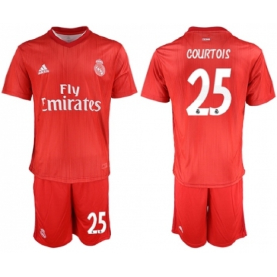 Real Madrid 25 Courtois Third Soccer Club Jersey