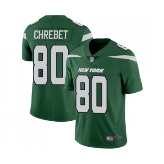 Youth New York Jets 80 Wayne Chrebet Green Team Color Vapor Untouchable Limited Player Football Jersey
