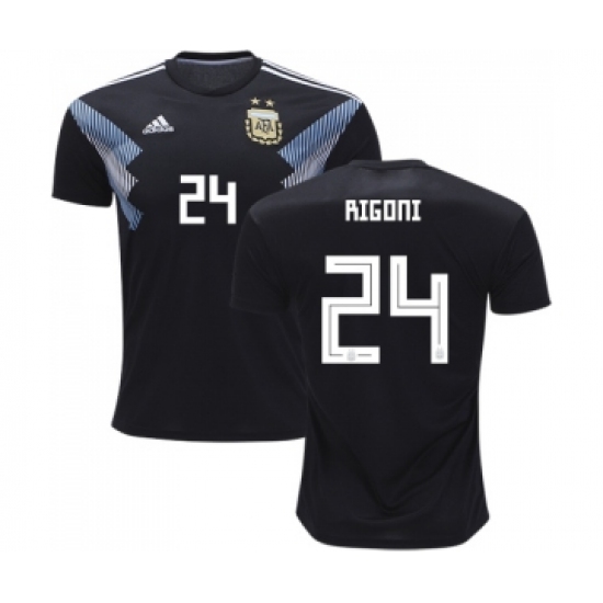 Argentina 24 Rigoni Away Kid Soccer Country Jersey