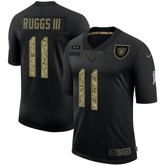 Men's Oakland Raiders 11 Henry Ruggs III Camo 2020 Salute To Service Limited Jersey