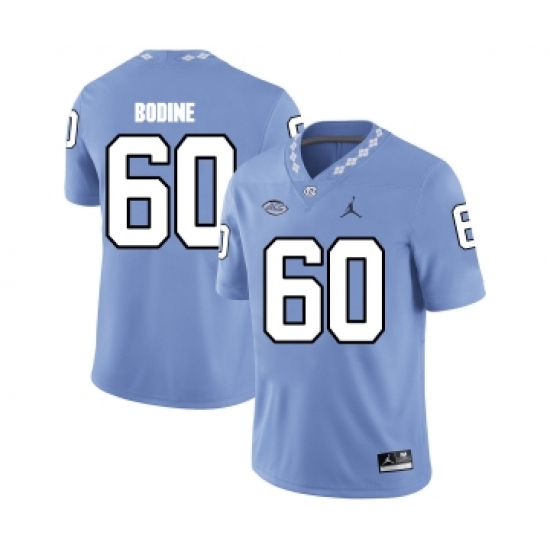 North Carolina Tar Heels 60 Russell Bodine Blue College Football Jersey
