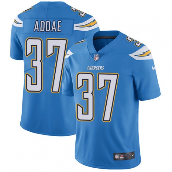 Youth Nike Los Angeles Chargers 37 Jahleel Addae Electric Blue Alternate Vapor Untouchable Limited Player NFL Jersey