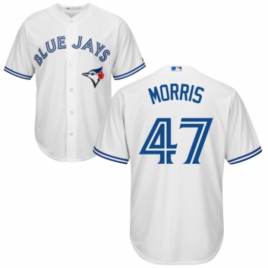 Youth Majestic Toronto Blue Jays 47 Jack Morris Authentic White Home MLB Jersey