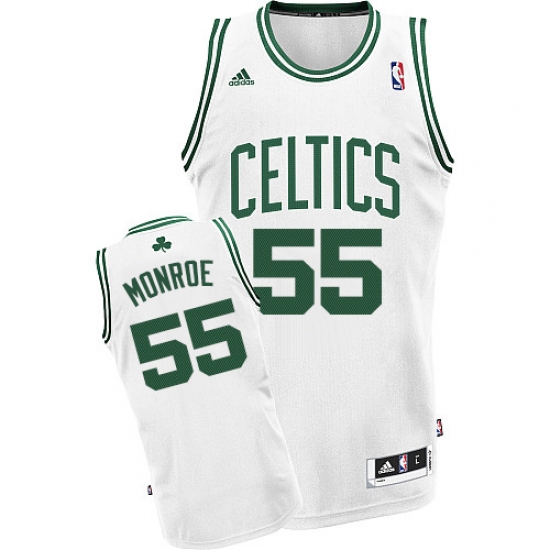 Women's Adidas Boston Celtics 55 Greg Monroe Swingman White Home NBA Jersey
