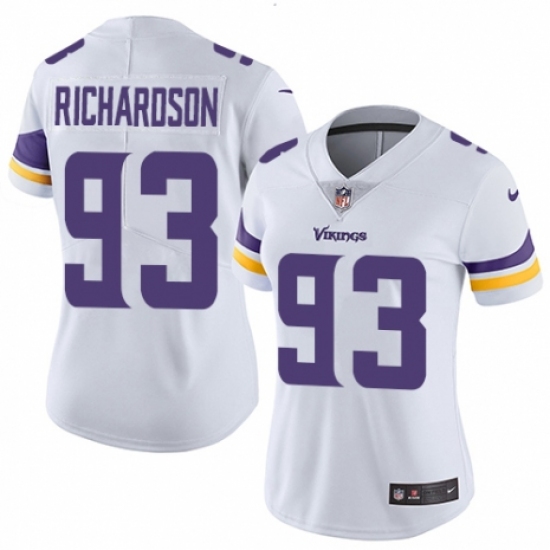 Women's Nike Minnesota Vikings 93 Sheldon Richardson White Vapor Untouchable Limited Player NFL Jersey