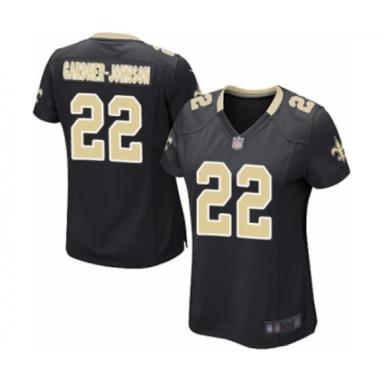 Women's New Orleans Saints 22 Chauncey Gardner-Johnson Game Black Team Color Football Jersey