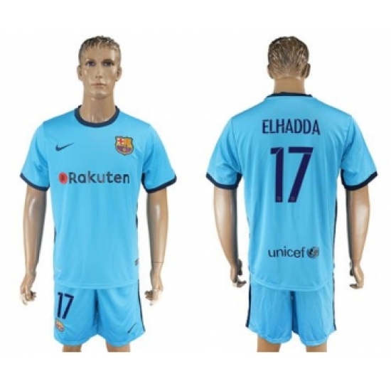 Barcelona 17 Elhadda Away Soccer Club Jersey