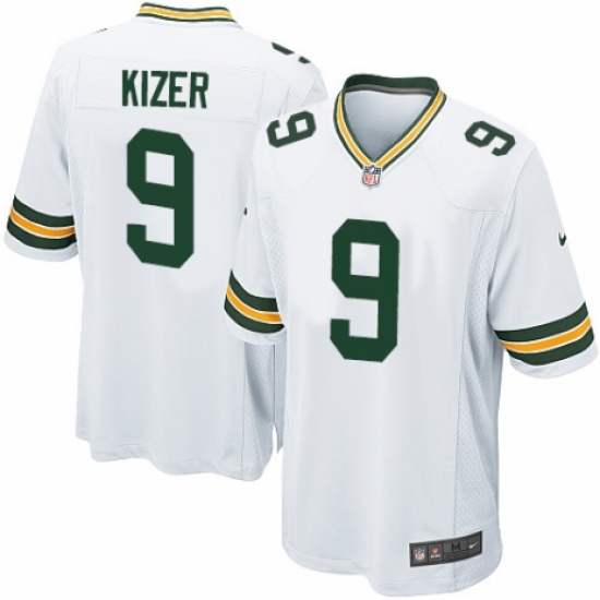Men's Nike Green Bay Packers 9 DeShone Kizer Game White NFL Jersey