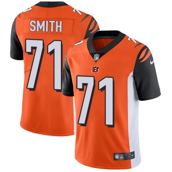 Youth Nike Cincinnati Bengals 71 Andre Smith Vapor Untouchable Limited Orange Alternate NFL Jersey