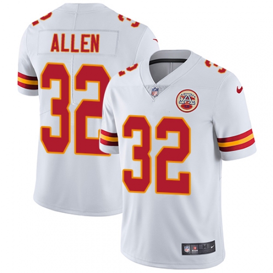 Youth Nike Kansas City Chiefs 32 Marcus Allen White Vapor Untouchable Limited Player NFL Jersey