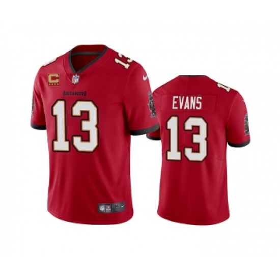 Men's Tampa Bay Buccaneers 2022 13 Mike Evans Red With 4-star C Patch Vapor Untouchable Limited Stitched NFL Jersey