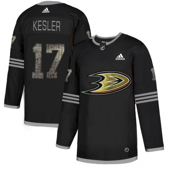 Men's Adidas Anaheim Ducks 17 Ryan Kesler Black Authentic Classic Stitched NHL Jersey