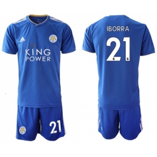 Leicester City 21 Iborra Home Soccer Club Jersey
