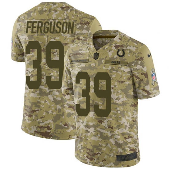 Men's Nike Indianapolis Colts 39 Josh Ferguson Limited Camo 2018 Salute to Service NFL Jersey