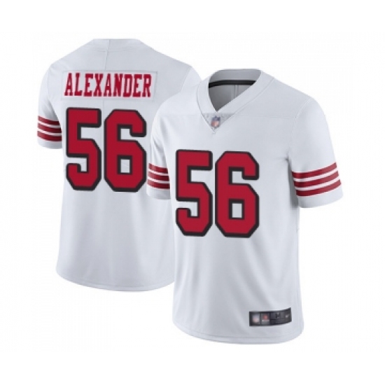 Youth San Francisco 49ers 56 Kwon Alexander Limited White Rush Vapor Untouchable Football Jersey