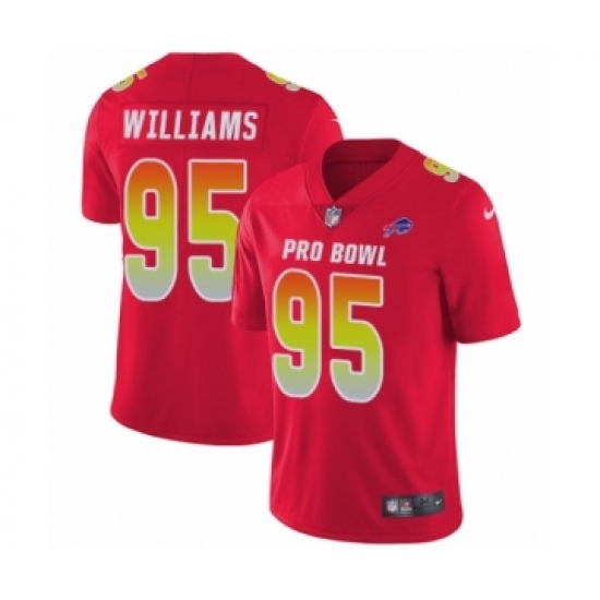 Youth Nike Buffalo Bills 95 Kyle Williams Limited Red AFC 2019 Pro Bowl NFL Jersey