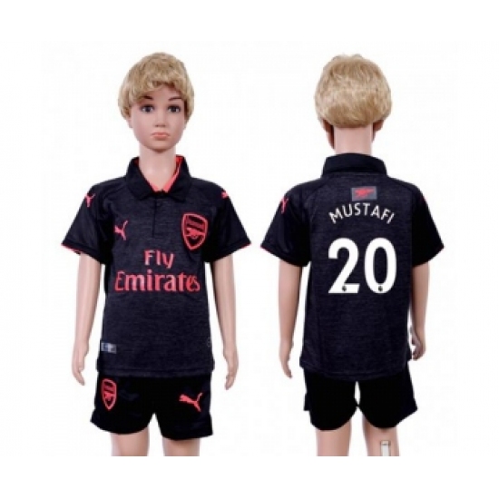 Arsenal 20 Mustafi Sec Away Kid Soccer Club Jersey