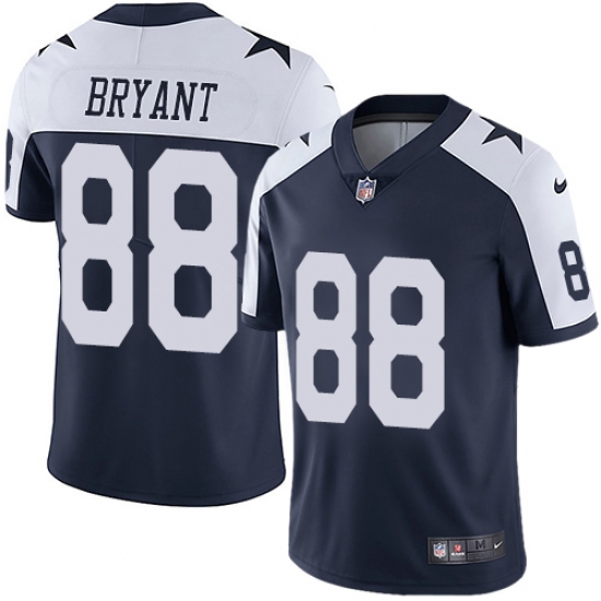 Youth Nike Dallas Cowboys 88 Dez Bryant Navy Blue Throwback Alternate Vapor Untouchable Limited Player NFL Jersey