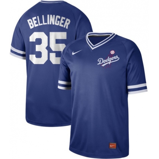Men's Nike Los Angeles Dodgers 35 Cody Bellinger Royal Authentic Cooperstown Collection Stitched Baseball Jersey