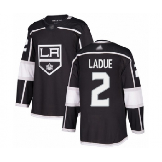 Youth Los Angeles Kings 2 Paul LaDue Authentic Black Home Hockey Jersey