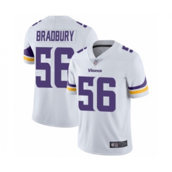 Men's Minnesota Vikings 56 Garrett Bradbury White Vapor Untouchable Limited Player Football Jersey